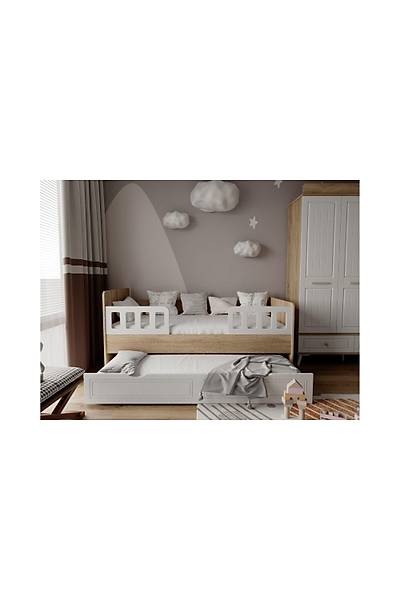 TOSCANA - ocuk Gen Odas Takm - 3 Kapl Dolap + ifonyer + Yavrulu Karyola