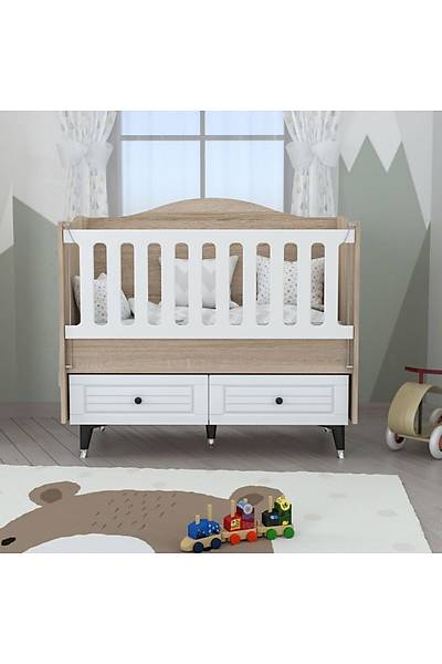 TOSCANA 2 ekmeceli Sallanr Bebek Karyolas 60x120