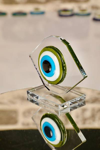 Nazar Boncuk Plaket Göz Yaşı Model (Yeşil)