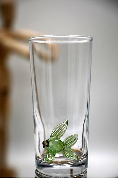 Hayvan Figürlü (Balık) 6'lı Rakı Bardağı Seti (Yeşil)