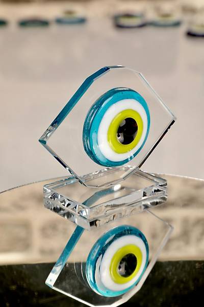 Nazar Boncuk Plaket Göz Yaşı Model (D.mavi)