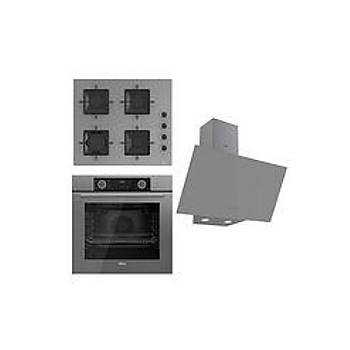 Fryart Ss Serisi Gri Set (ss208 Xe63cpr D079 ) - Kare Emaye Izgara