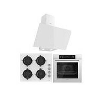 Fryart Serisi Beyaz Ankastre Set ( D078 - Cs206 - Xe63cb )