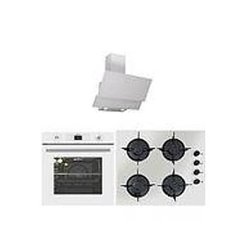 Uknox Ankastre Set Beyaz (Carlo 60 mx - Dolce - Matteo Tmx)