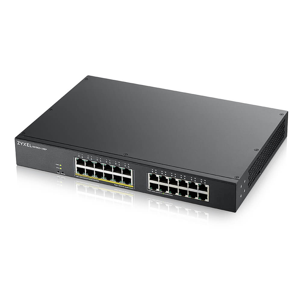 Zyxel GS1900-24EP-EU0101F 24 Port Gigabit PoE Web Master Yönetilebir Poe Switch