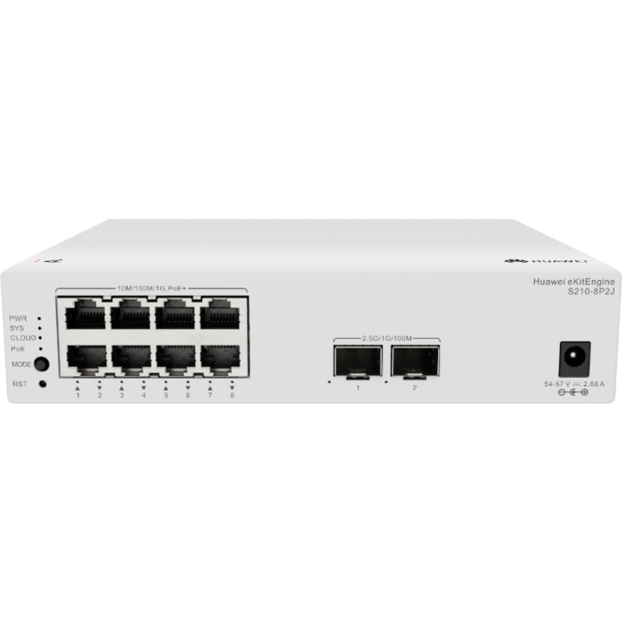 Huawei S210-8P2J 8 Port Gigabit Poe 2 port 2.5Gbe SFP L2 Yönetilebilir PoE Switch