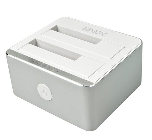 Lindy LIN-43231 USB Type C 3.1 Gen2 To 2 SATA Docking Clone Disk Kutusu