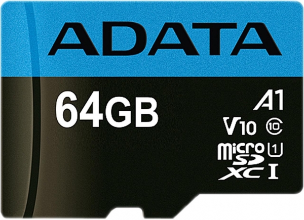 Adata AUSDX64GUICL10A1-RA1 64 GB UHS-I Class10 V10 Premier microSD Hafıza Kartı