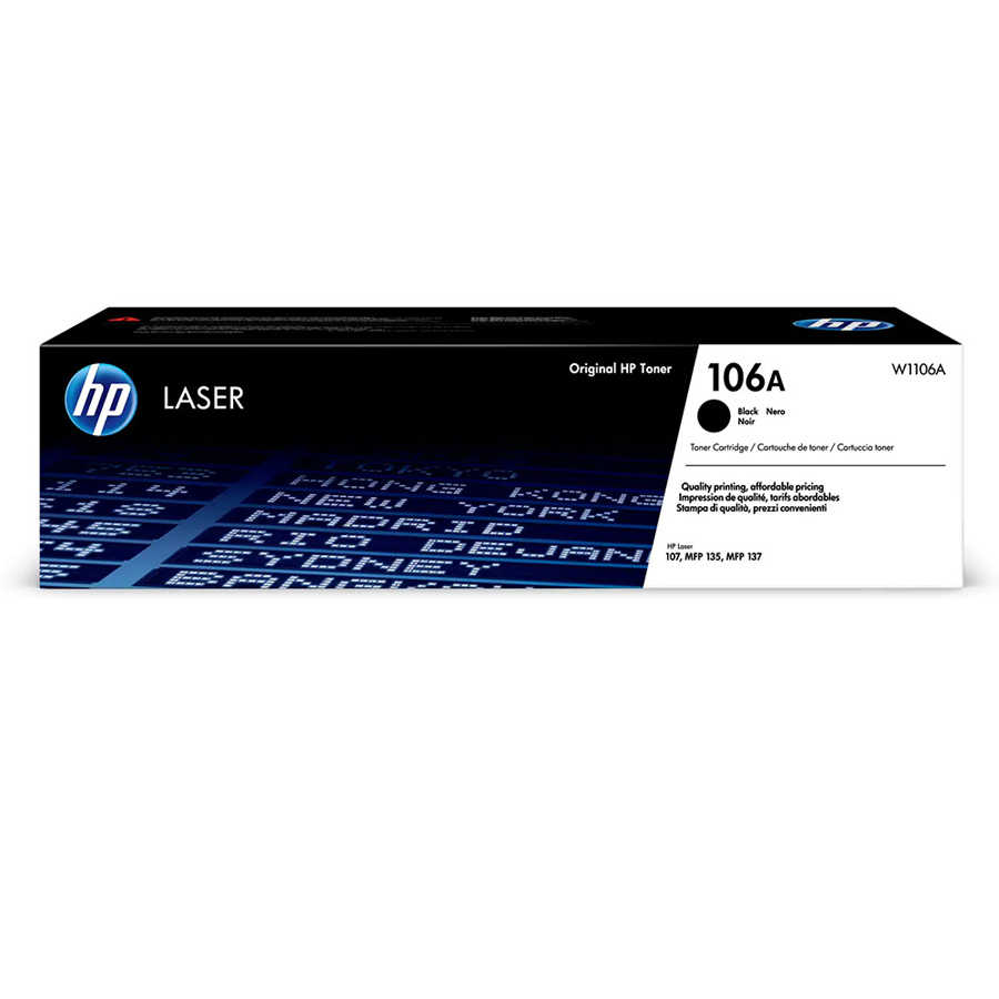 Hp W1106A 106A 1.000 Sayfalık Siyah Orjinal Laser Toner