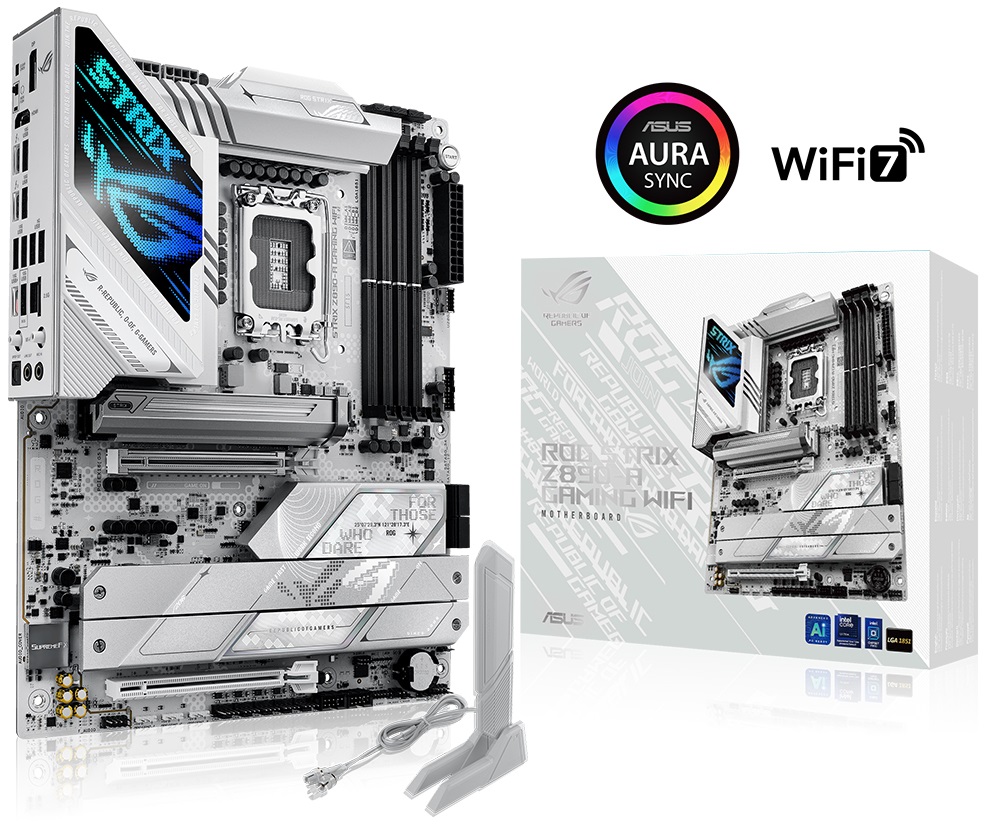 Asus ROG STRIX Z890-A GAMING WIFI Sc-1851 Z890 DDR5 8600Mhz 5xM2 WiFi7 2.5Gbit LAN ATX INTEL Anakart