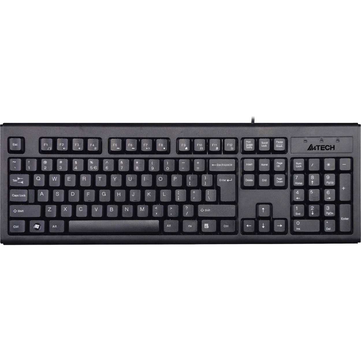 A4 Tech KM-720FN USB Q TR Multimedia Siyah Kablolu Klavye