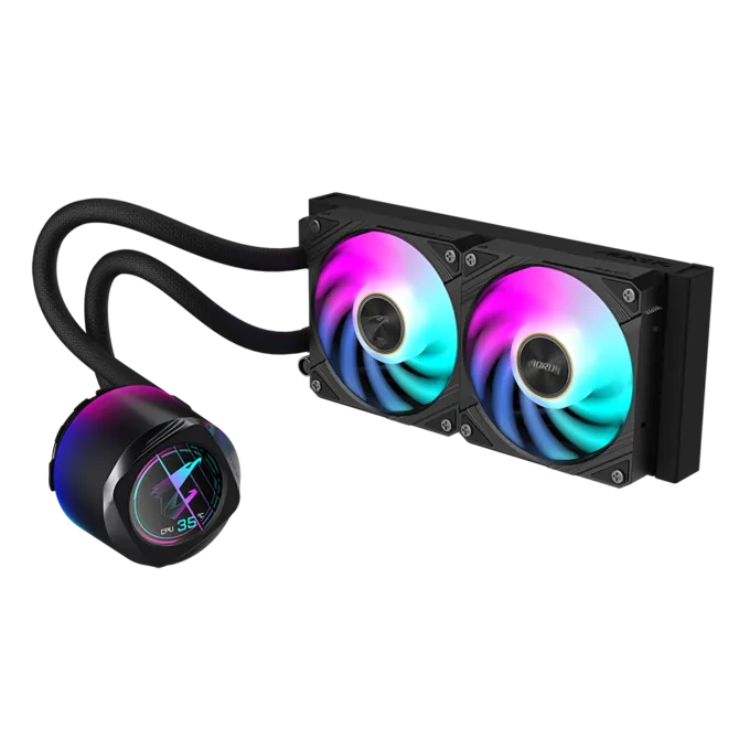 Gigabyte GP-AORUS WATERFORCE X II 240mm 2x12cm ARGB Fanlı AMD-INTEL Sıvı Soğutma Sistemi