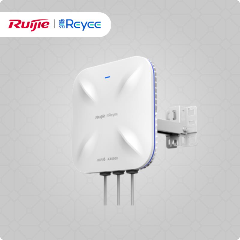 Ruijie RG-RAP6260-H 1 Port 2.5Gbit 1 Port SFP 4x4MIMO Dual Band Wi-Fi 6 Poe Adaptörsüz Outdor Access Point