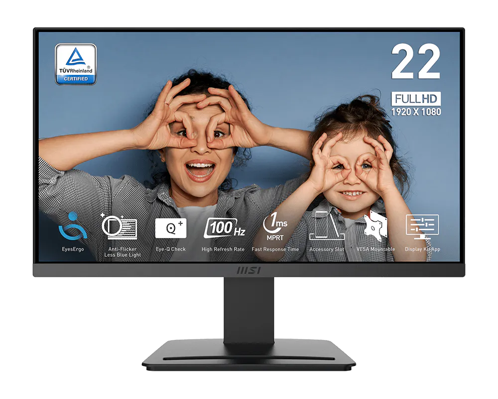 Msi PRO MP223 E2 21.45 inch 1920x1080 1ms 100Hz VGA HDMI Adaptive-Sync Monitör