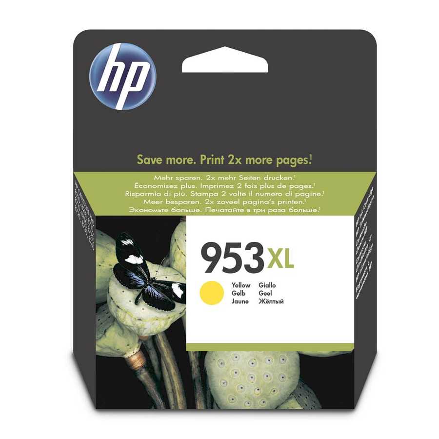 Hp F6U18AE 953XL 1.600 Sayfalık Yüksek Kapasiteli Sarı Orijinal Inkjet Kartuş