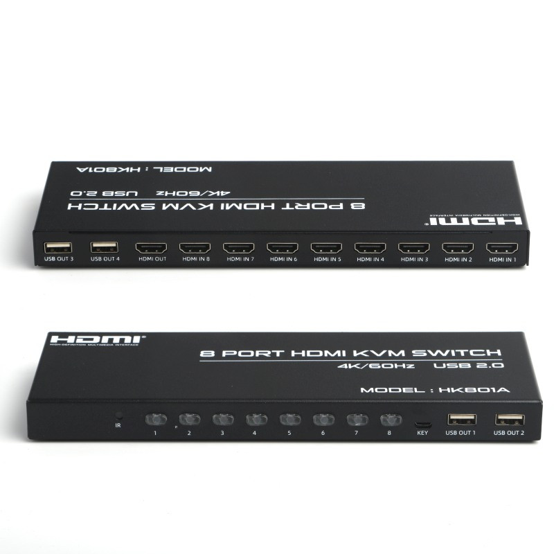 Dark DK-AC-KVMHD8X1 8 Port Giriş 1 Port Çıkış 4K 60Haz HDMI KVm Switch