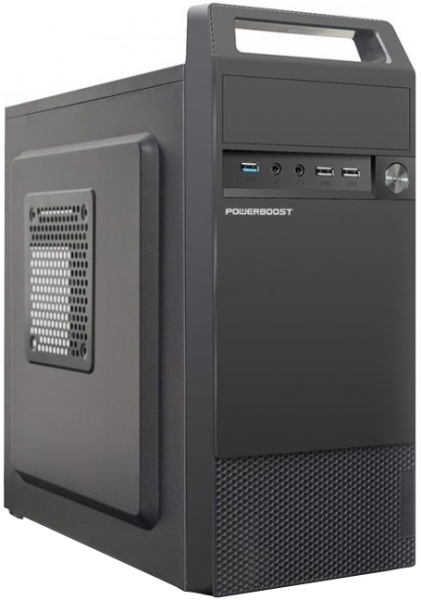 PowerBoost VK-V02M 350W Siyah Mid Tower Kulplu Bilgisayar Kasası