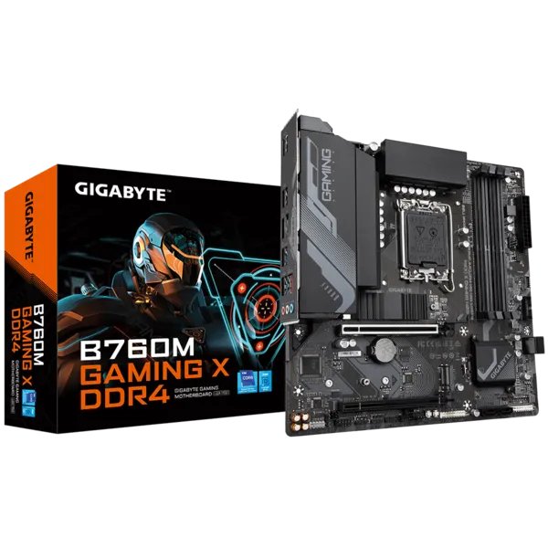 Gigabyte B760M GAMING X DDR4 Sc-1700 B760 DDR4 5333Mhz 2xM2 2.5Gbe mATX INTEL Anakart
