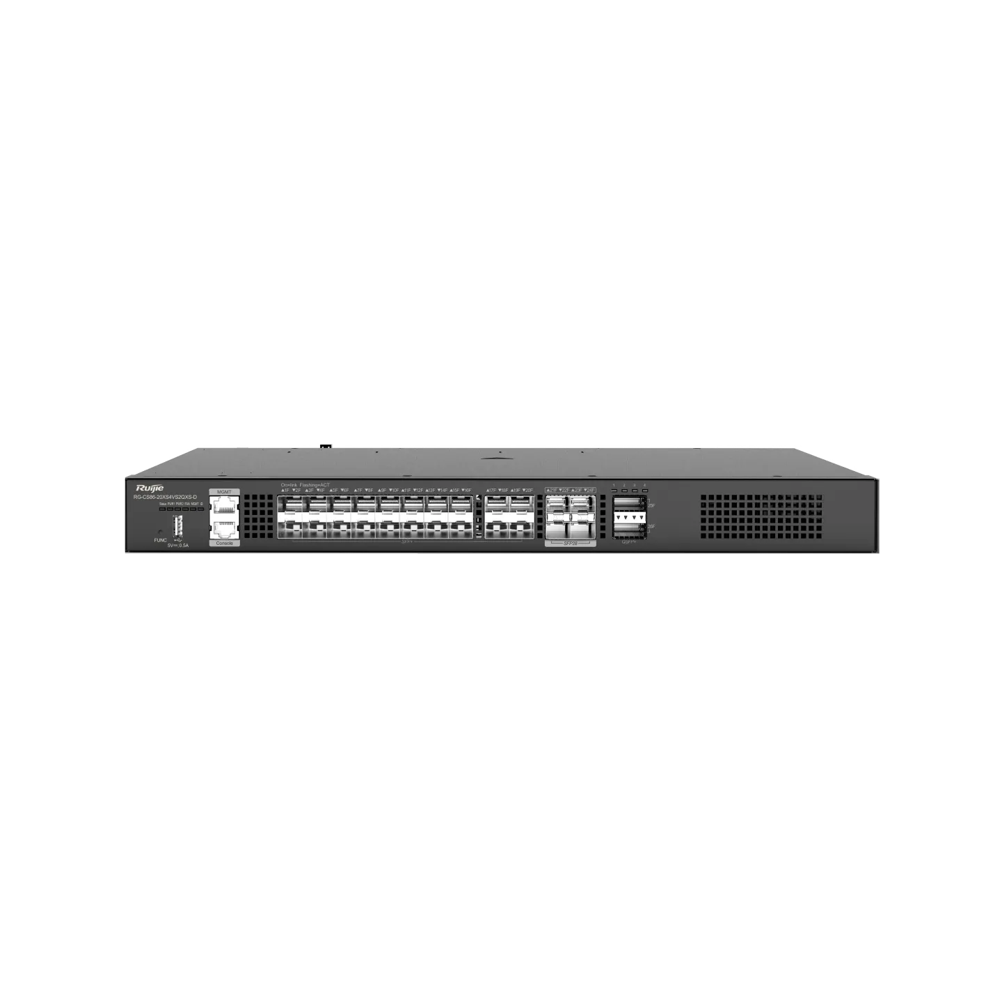 Ruijie RG-CS86-20XS4VS2QXS-D 28 Port Gigabit SFP 2 Port 40G QSFP+ Yönetilebilir Rack MounT SFP Switch