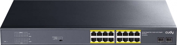 Cudy GS1020PS2 16 Port Gigabit PoE 2 Port SFP 200W PoE Switch