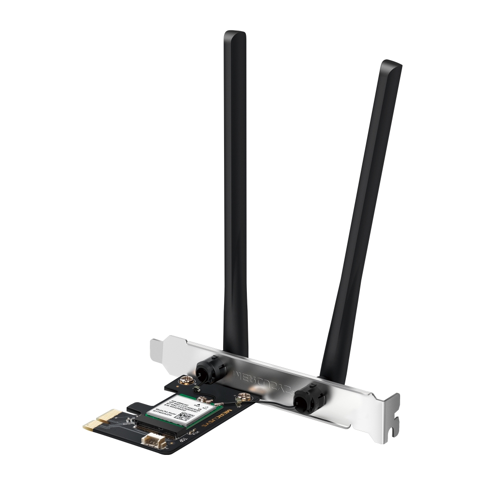 Tp-Link Mercusys MA80XE AX1800 Dual Bant Wi-Fi 6 Bluetooth 5.32 PCIe Kablosuz Ağa Adaptörü
