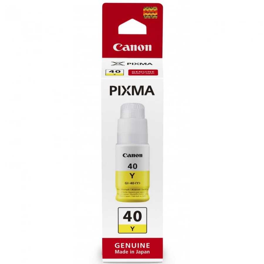 Canon 3402C001 GI-40Y 70Ml 7.700 Sayfalık Sarı Orijinal Mürekkep