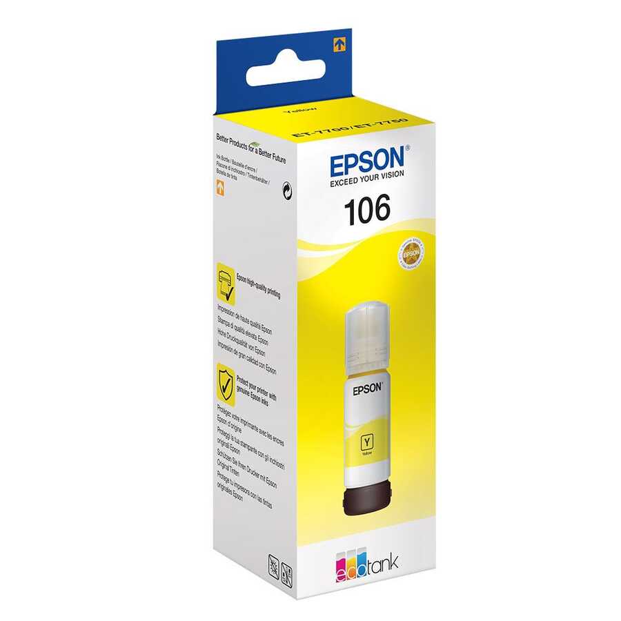 Epson C13T00R440 106 70ml 8.000 Sayfalık Sarı Orijinal Mürekkep
