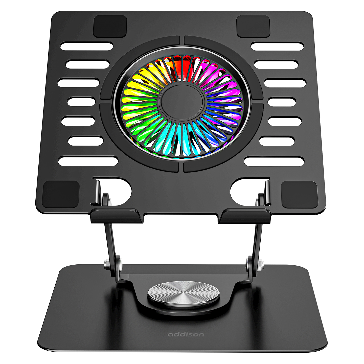 Addison AD-RC36 10 - 17 inch 1 RGB Fanlı 360 Derece Dönebilen Notebook Soğutucu