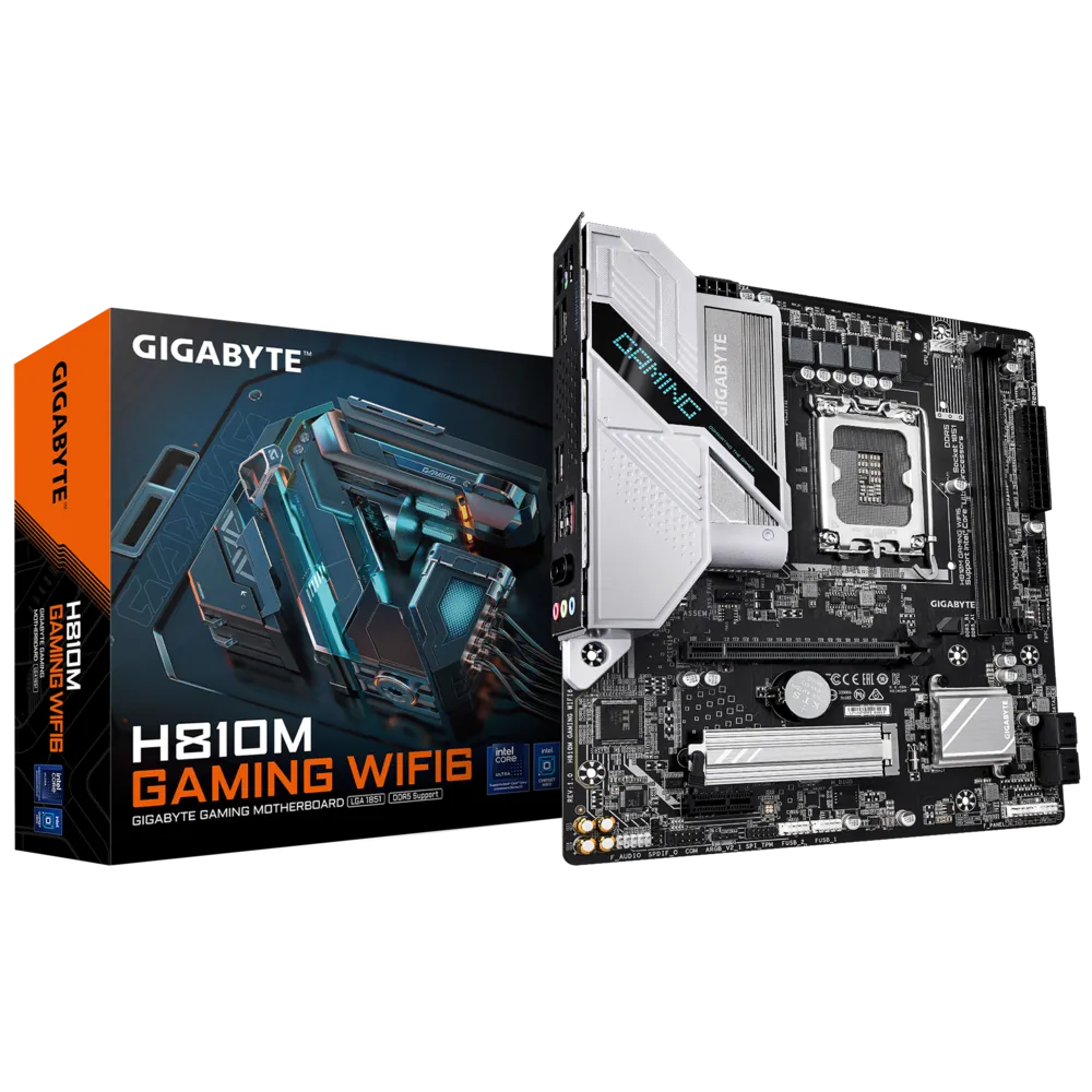 Gigabyte H810M GAMING WIFI6 Sc-1851 DDR5 6400Mhz M.2 2.5Gbit Wi-Fi 6 mATX INTEL Anakart