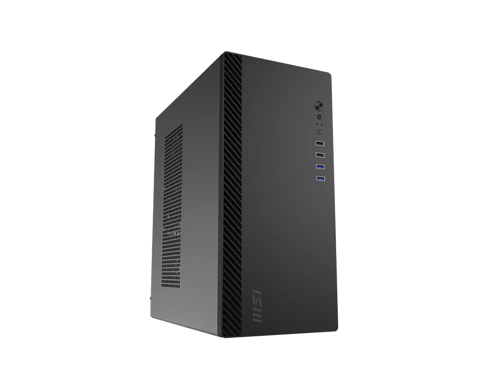 Msi PRO SHIELD M100P PSU YOK 1x12cm Fanlı Siyah mATX Bilgisayar Kasası