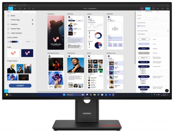 Lenovo 64B0GAT1TK 31.5 inch 3840x2160 4ms 60Hz HDMI DP Type C IPS Monitör