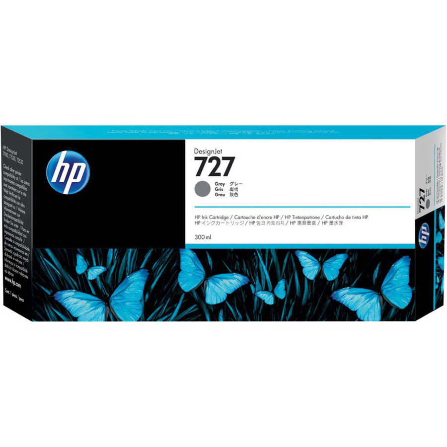 Hp F9J80A 727 300 Ml Geniş Format Gri Orijinal Inkjet Kartuş
