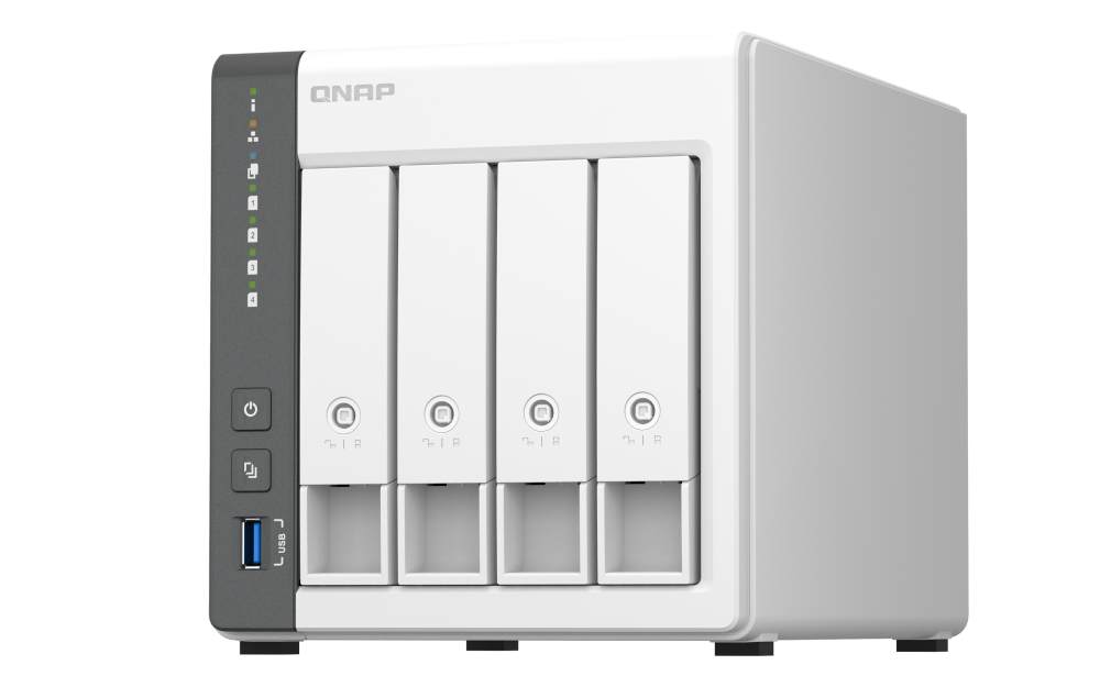 Qnap TS-433 Cortex A55 4GB DDR3 4x3.5 inch HDD 2xLAN Ağ Depolam NAS