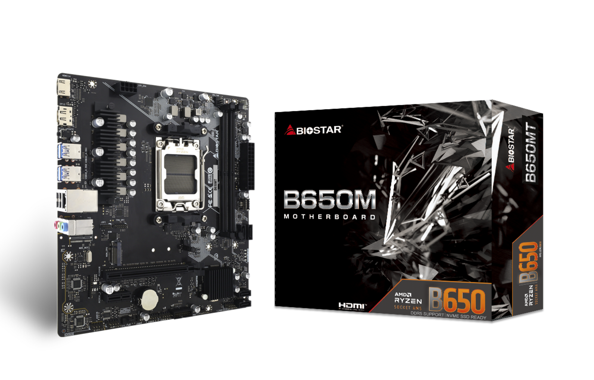Biostar B650MT Sc-Am5 B650 DDR5 600Mhz M2 mATX AMD Anakart