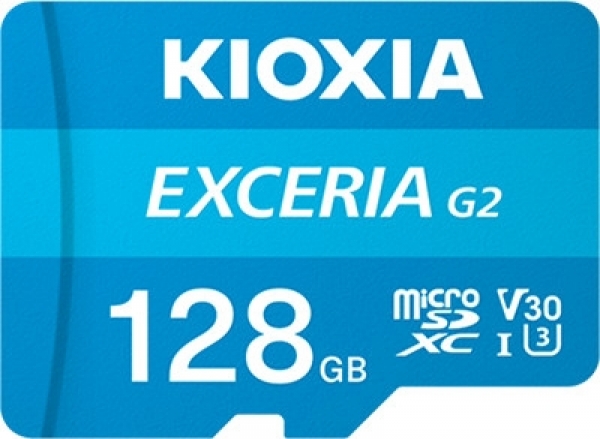 Kioxia LMEX2L128GG2 128 GB SDXC UHS-1 C10 U1 V30 4K 100/50Mb/s microSD Kart