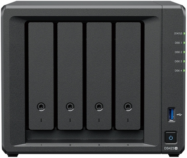 Synology DS423 PLUS Celeron J4125 2GB DDR4 4x3.5 HDD 2xM.2 2xLAN Ağ Depolam NAS