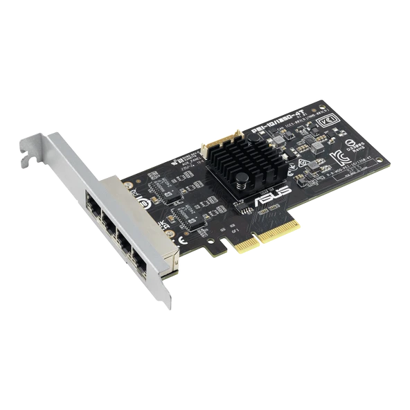 Asus V2 Quad  4 Port Gigabit PCIe Ethernet Kartı