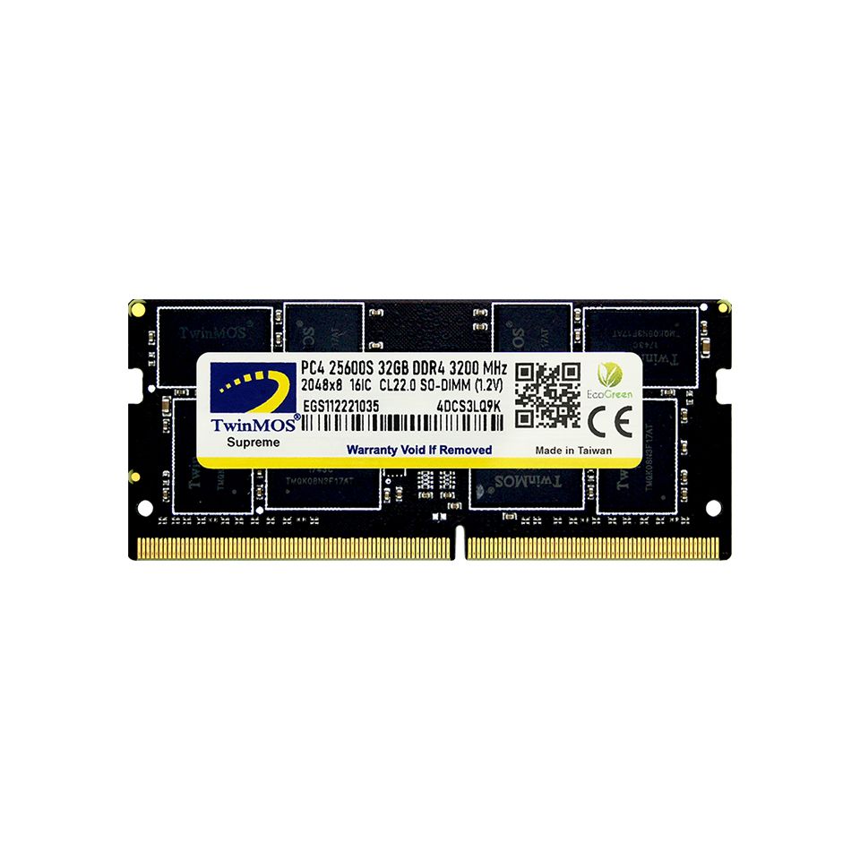 Twinmos MDD432GB3200N 32 GB DDR4 3200MHz CL22 Notebook Bilgisayar