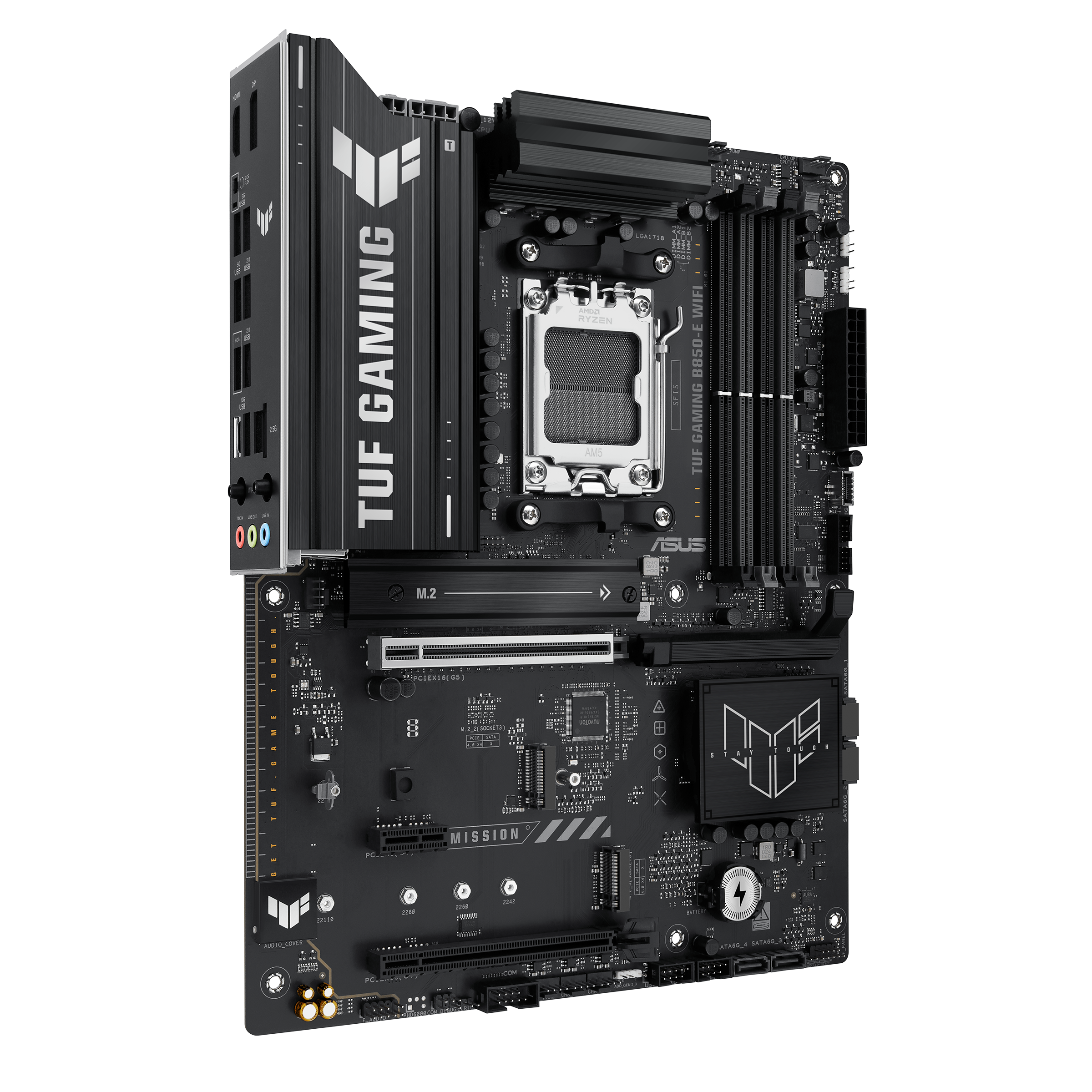 Asus TUF GAMING B850-E WIFI Sc-AM5 DDR5 8000Mhz 3xM2 Wifi 6E 2.5Gbit Lan ATX AMD Anakart