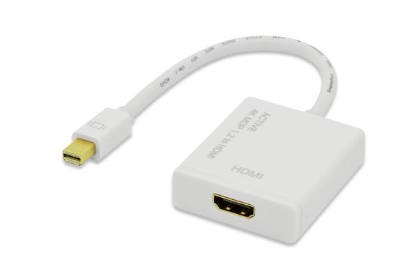 Ednet ED-84519 miniDISPLAY PORT to HDMI Erkek-Dişi 2160p 2K-4K Aktif Dönüşütürücü
