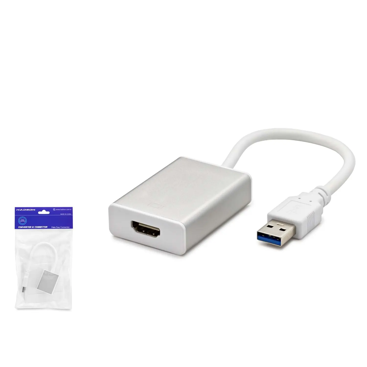 Hadron HDX1287 Usb 3.0 to HDMI 1080p 60HZ Beyaz USB Ekran Kartı Adaptörü