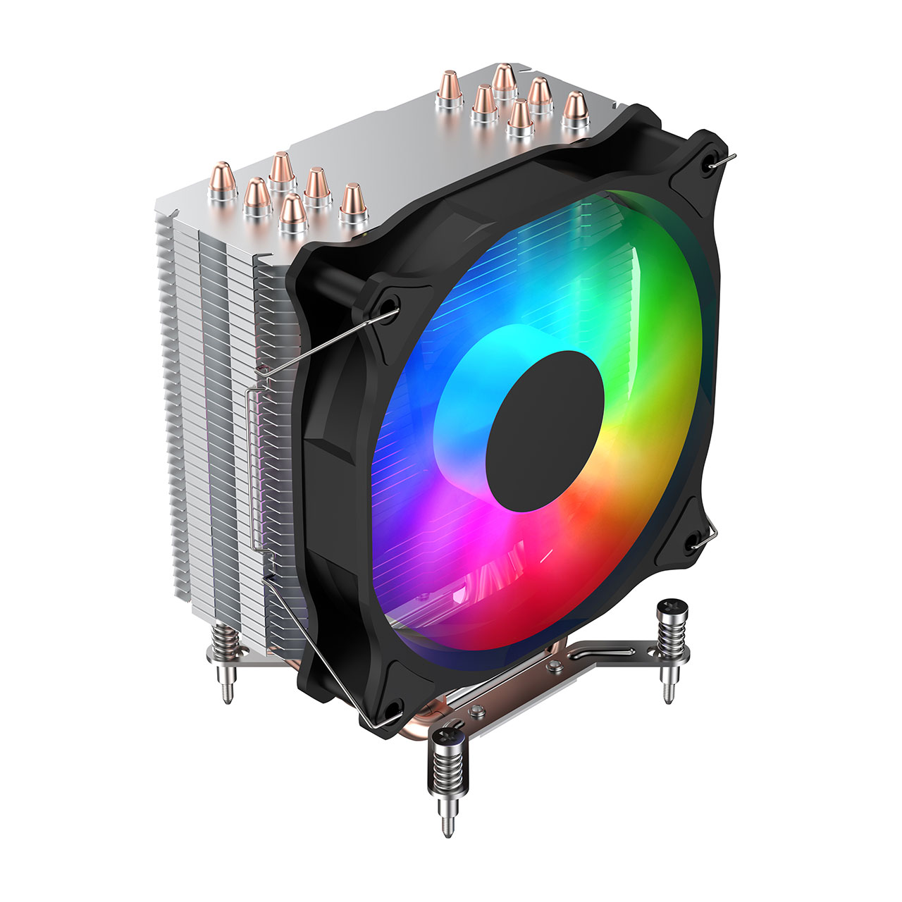 Fsp NC5 12cm ARGB Fanlı AMD-INTEL AM5 1700 Uyumlu 6 Adet Bakır Boru İşlemci Soğutucusu