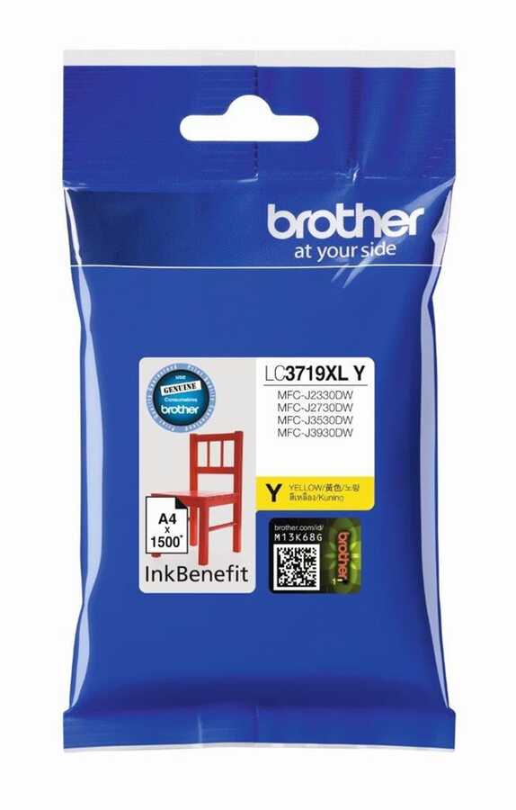 Brother LC3719XLY 1.500 Sayfalık Sarı Orijinal Kartuş
