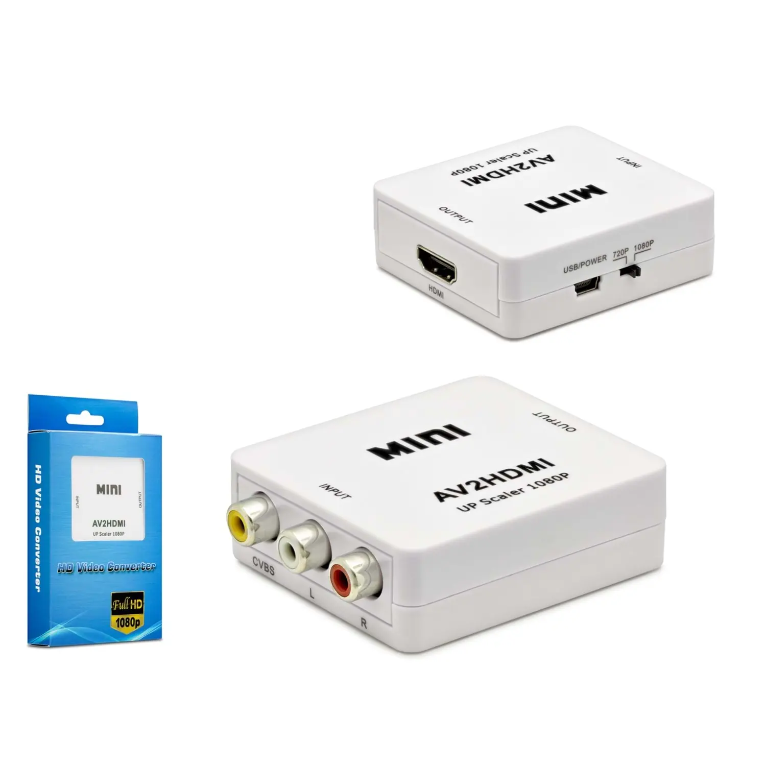 Hadron HDX1282 HDMI to AV HD Beyaz Video Converter