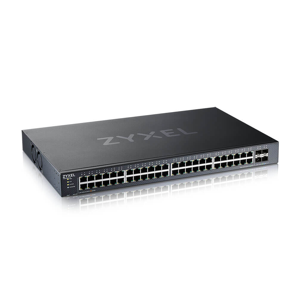Zyxel XGS1935-52-EU0101F 48 Port Gigabit PoE 4 Port SFp 10G L3 Smart Managed PoE Yönetilebilir PoE Switch