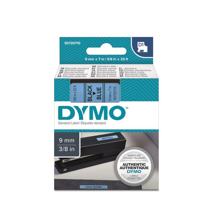 Dymo 40916 S0720710 D1 9mm 7Mt Mavi Üzeri Siyah Etiket