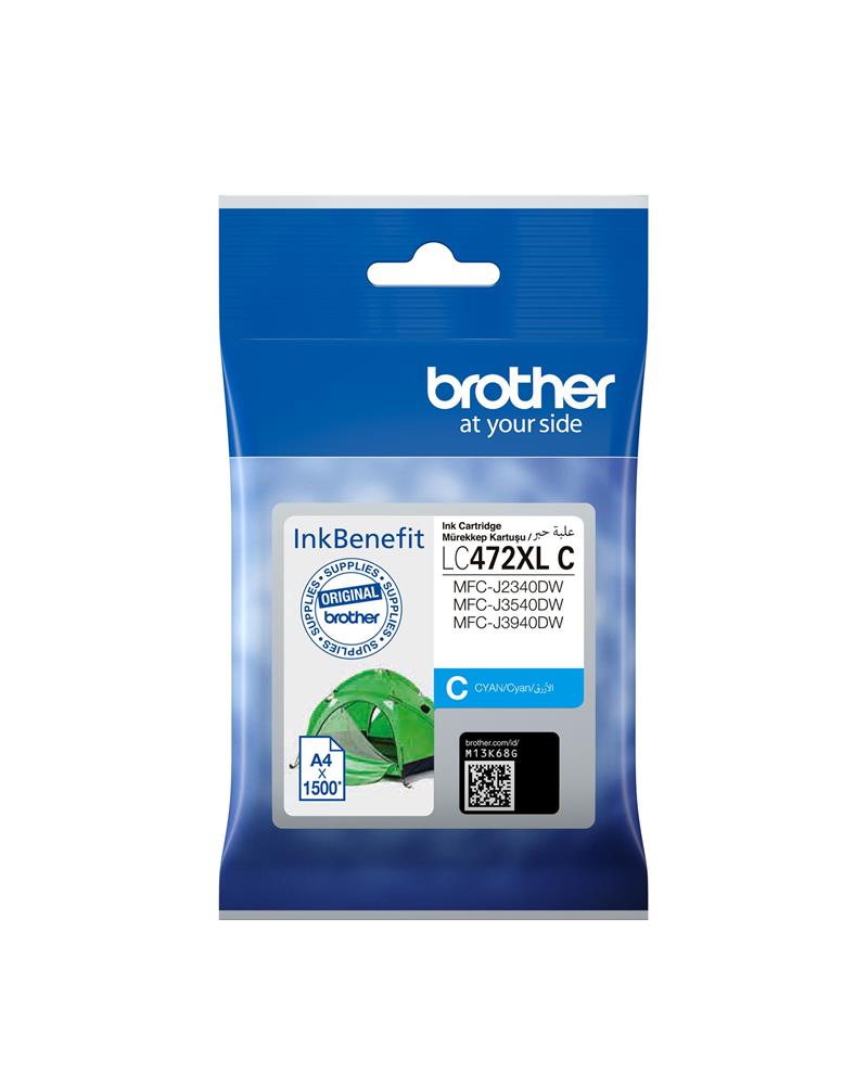 Brother LC472XLC 3.000 Sayfalık Mavi Orijinal Kartuş