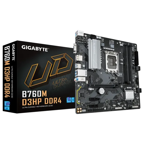 Gigabyte B760M D3HP DDR4 Sc-1700 DDR4 5333MHz 2xM.2 1Gbit LAN mATX INTEL Anakart