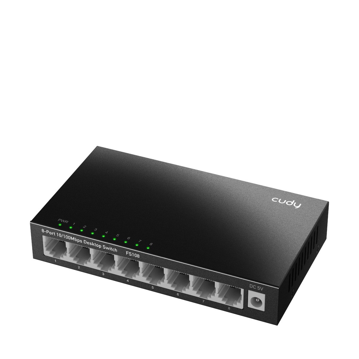 Cudy FS108 8 Port 100Mbps Metal kasa Masa Üstü Ethernet Switch