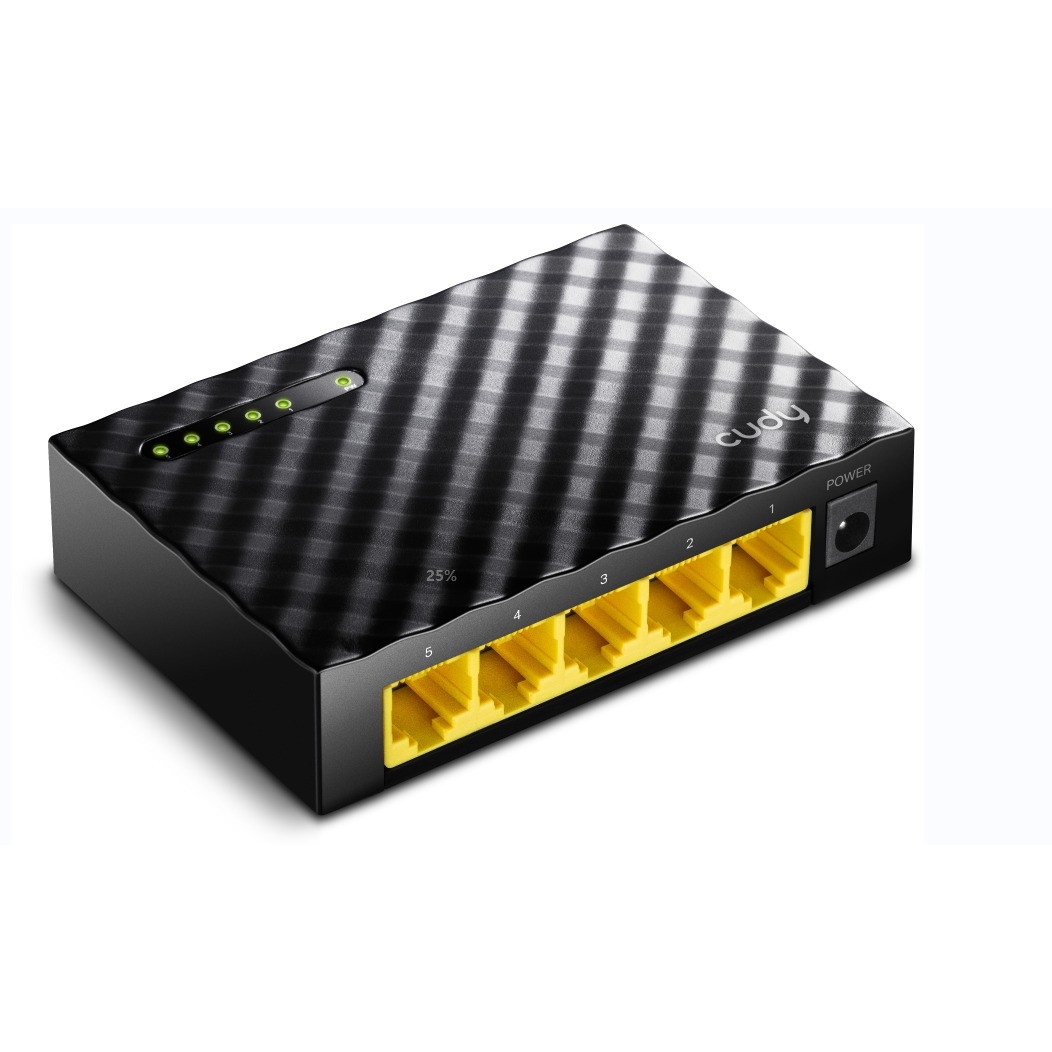 Cudy GS105D 5 Port Gigabit Plastik Kasa Masa Üstü Ethernet Switch